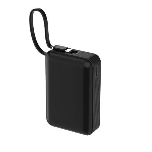 Nilox Powerbank 20.000mAh 65 W Display Cavo USB-C Integrato Nero