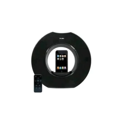 Nilox Round Station R3 Moto-Revolving Speaker per Ipod/iPhone Rotabile Colore Nero