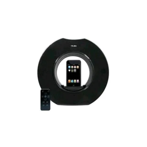 Nilox Round Station R3 Moto-Revolving Speaker per Ipod/iPhone Rotabile Colore Nero