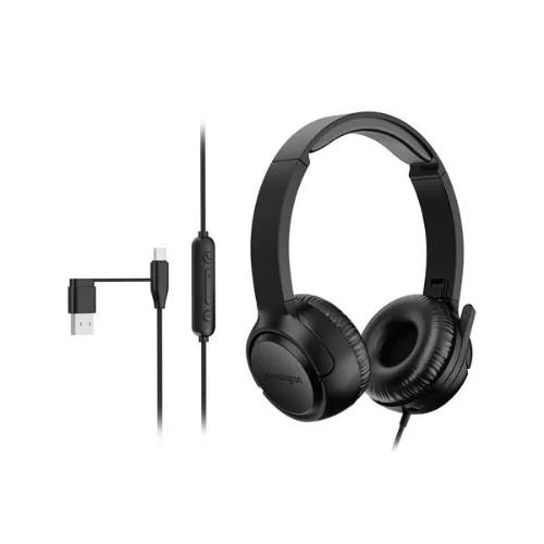 Kensington H950 Eq Cuffie On-Ear USB-C/USB-A con Microfono Eliminazione del Rumore Enc Nero