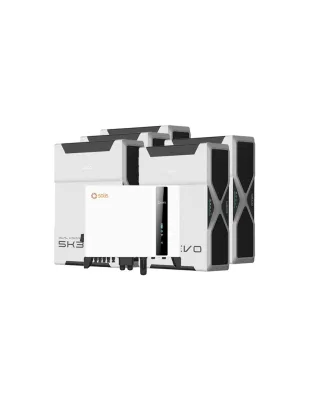 Sistema di accumulo trifase inverter 6kW Solis batteria al litio 26.1kWh Weco EVO 5k3