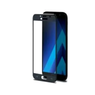 Celly Samsung Galaxy A3 2017 3D Glass Proteggi Schermo in Vetro Temperato Anti Impronte Trasparente Nero