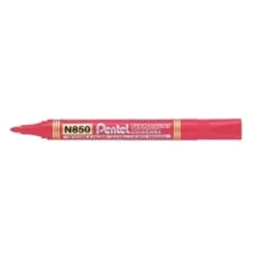 Pentel Linea Amiko Marcatore Permanente Rosso Punta Conica 2 mm Cof 12 Pz.