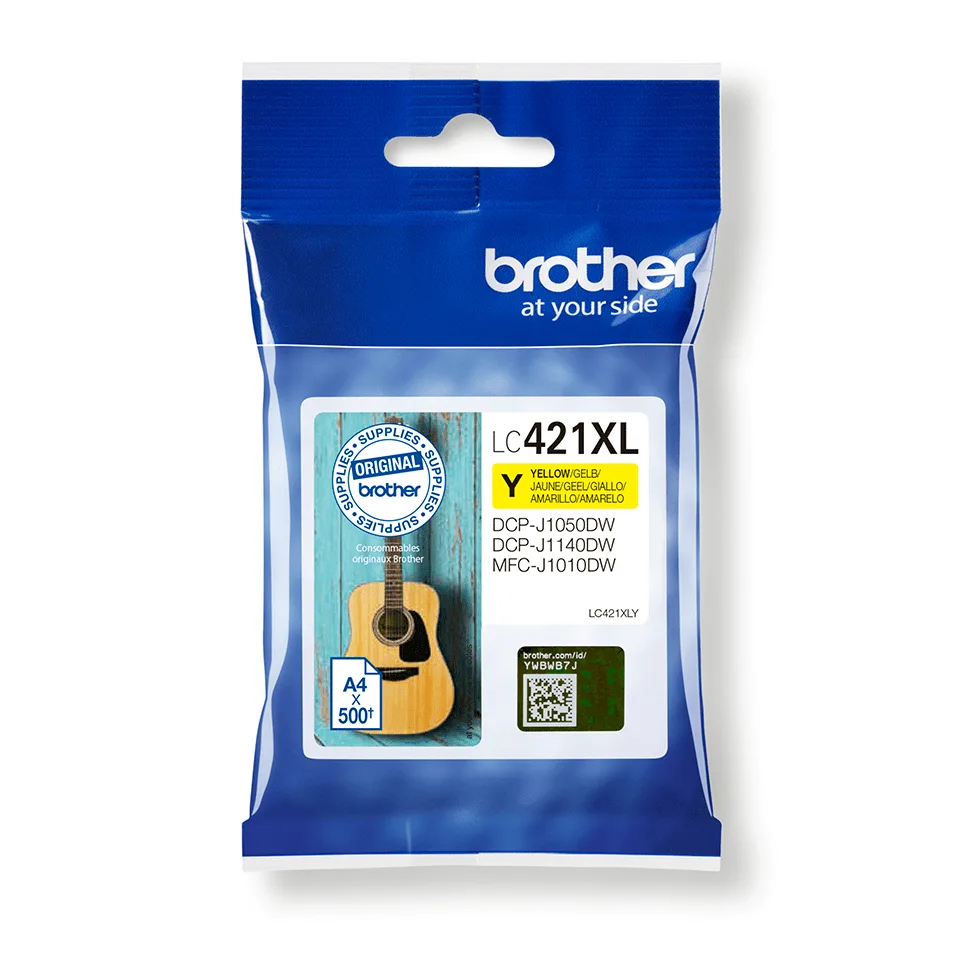 INK BROTHER LC421XLY YELLOW 500PG D CP J1050DW