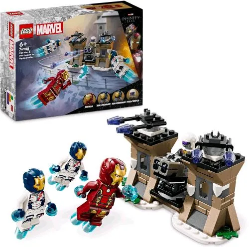 LEGO Marvel Iron Man e Legione di Ferro VS Soldato Hydra con 4 Minifigure