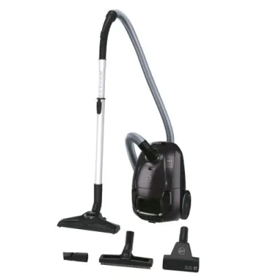 Hoover HE120PET 011 Aspirapolvere a Traino 700W con Sacchetto Capacita' 2.5 l Filtro Epa Tecologia Ciclonica con Accessori Grigio