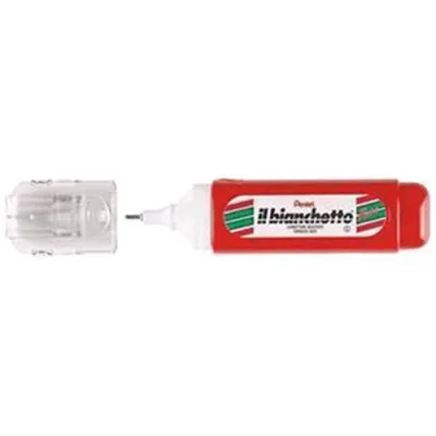 Pentel Midi Correttore Liquido a Penna da 12 ml Colore Fusto Bianco/Rosso Conf 12 Pz.