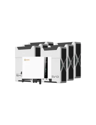 Sistema di accumulo trifase inverter 8kW Solis batteria al litio 31.32kWh Weco EVO 5k3