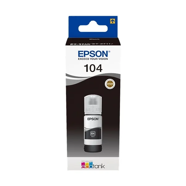 Epson 104 Flacone Ecotank 65 ml Nero