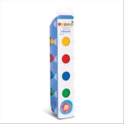 Primo Tempera a Dita in Vasetti da 25 ml Colori Assortiti Conf 6 Pz.
