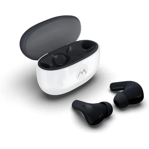 Motorola Moto Buds 2 Auricolari Wireless Bluetooth ANC in-Ear Musica e Chiamate Idrorepellente IP54/IPX2 Pantone Carbon