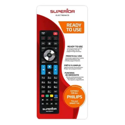 Superior Electronics Superior SUPTRB010 Telecomando Universale per Smart TV Philips V2 Nero