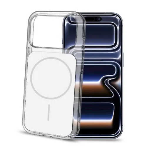 Celly Apple iPHONE 17 Pro Cover Sottile Bordi Trasparenti Magsafe Bianco