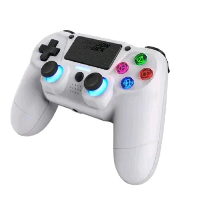 Dragon Shock Mizar Sony PS4 Controller Wireless di Precisione White
