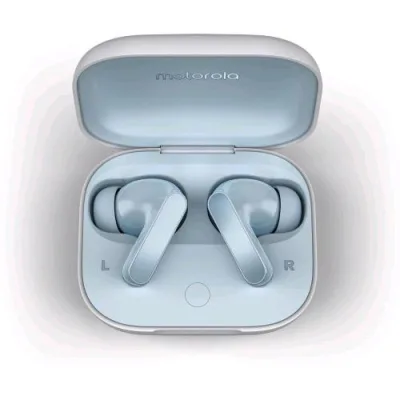 Motorola Moto Buds Auricolari Bluetooth Cancellazione Attiva del Rumore Dinamico Glacier Blue