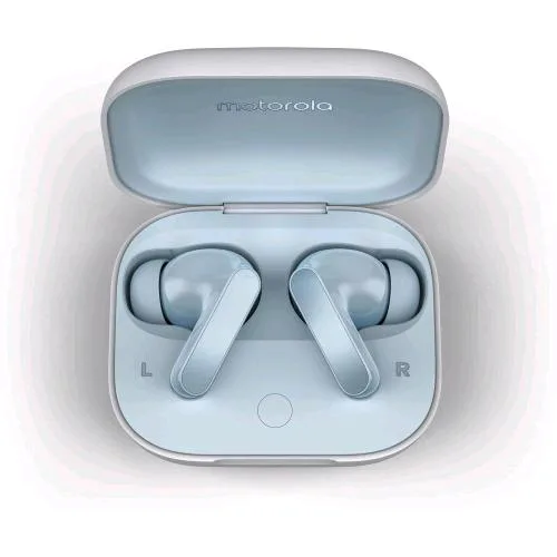 Motorola Moto Buds Auricolari Bluetooth Cancellazione Attiva del Rumore Dinamico Glacier Blue
