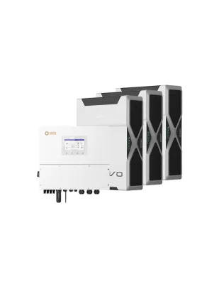 Sistema di accumulo trifase inverter 12kW Solis batteria al litio 15.66kWh Weco EVO 5k3