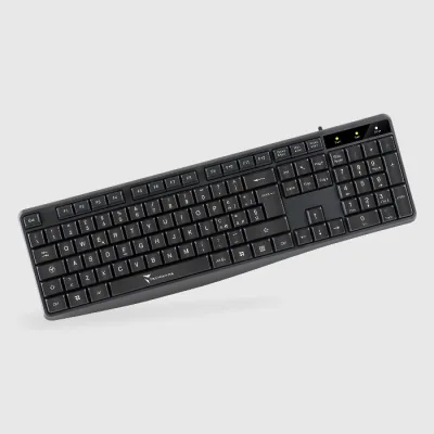 Techmade TM-K002 Tastiera USB 105 Tasti Layout Italiano Nero
