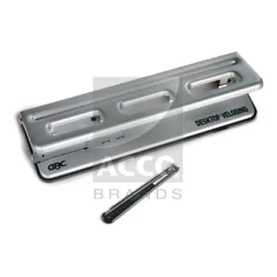 GBC Desktop Velobinder Rilegatrice con Pettini A4 Manuale Max 200 Fogli Col. Grigio