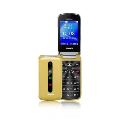 Brondi President Dual SIM 3" Clamshell 32GB Italia Gold