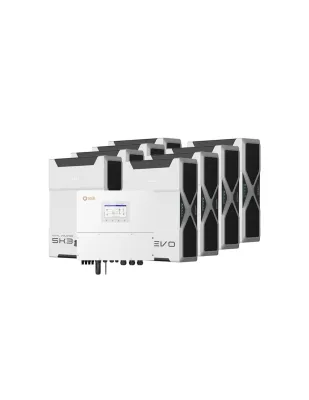 Sistema di accumulo trifase inverter 12kW Solis batteria al litio 41.76kWh Weco EVO 5k3