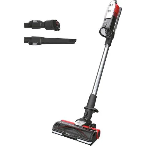 Hoover HF910H 011 Scopa Elettrica Senza Filo Senza Sacchetto Filtro Hepa Spazzola Anti Twist Luci LED con Accessori Rosso Titanio