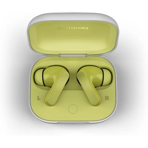 Motorola Moto Buds Cuffie Wireless Bluetooth in-Ear Crystaltalk ai Chiamate/Musica/Sport Green