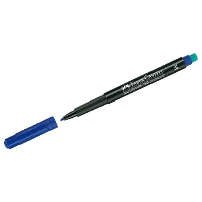 Faber Castell Multimark Marcatore Permanente Blu Punta Conica 1 mm Conf 10 Pz.