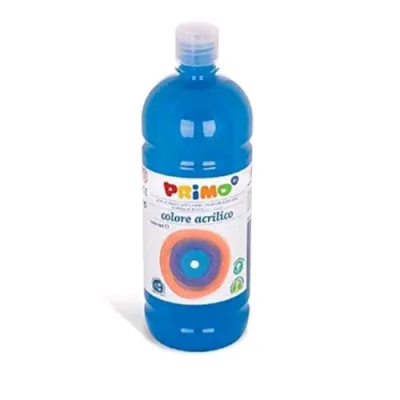 Primo Tempera Acrilica Flacone da 1000 ml Ciano