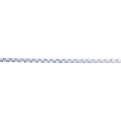 GBC Dorsi in Plastica a Spirale 21 Anelli da 12 mm Rilegatura 1/95 Fogli Col. Bianco Conf 100 Pz.
