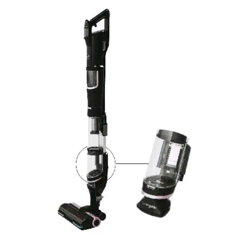 Hoover HFX10P 011 Scopa Elettrica Senza Filo Senza Sacchetto Spazzola con Luci LED Motorizzata Antigrovigli con Accessorio 2 in 1 Nero