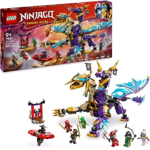 LEGO Ninjago Arco Dragone della Concentrazione con 8 Minifigure e Spinner Spinjitzu
