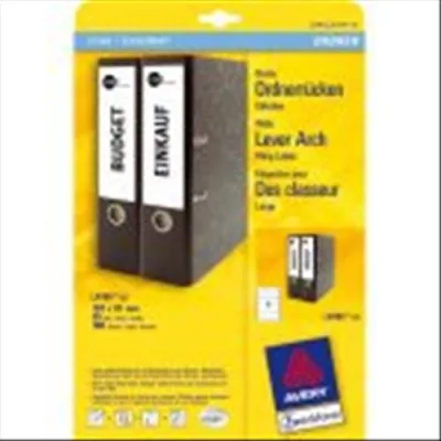 Avery-Zweckform L4761-25 Conf 100 Etichette 61X192 mm Autoadesive Bianco