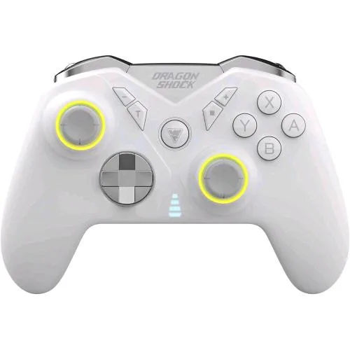 Dragonshock Nebula Pro Controllore Wireless Compatibile con Nintendo Switch - Switch Lite - Switch OLED - PS3 - PC - Android Bianco