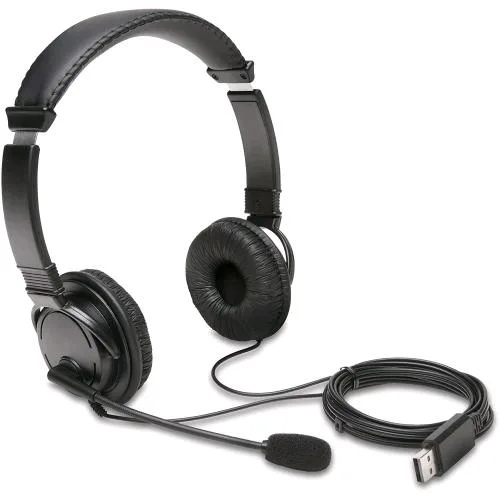 Kensington K97601WW Cuffie Stereo con Microfono On Ear USB-A Nero