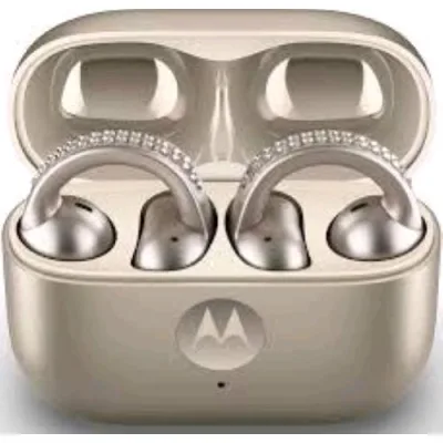 Motorola Moto Buds Loop Swarovski Auricolari Bluetooth 5.4 Sound BY Bose Driver 12mm Beige