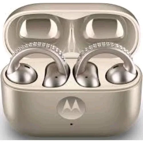 Motorola Moto Buds Loop Swarovski Auricolari Bluetooth 5.4 Sound BY Bose Driver 12mm Beige
