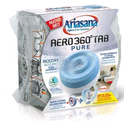 Ariasana Aero 360° Ricarica Assorbiumidita' da 450g Inodore