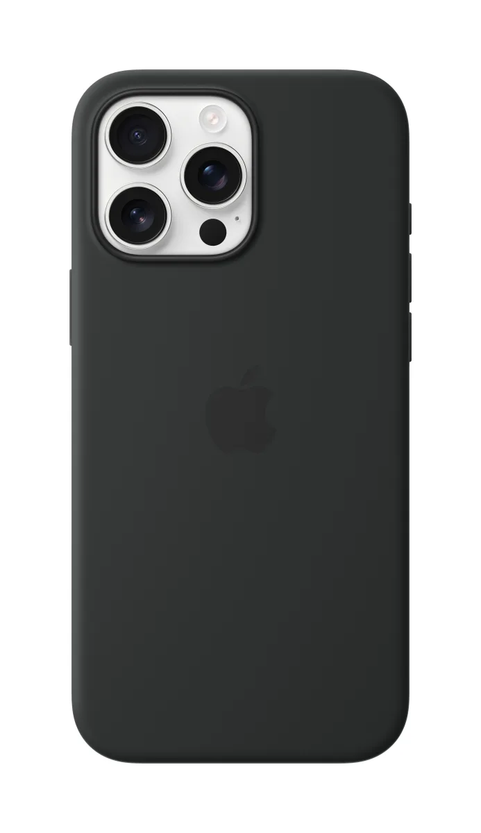 CUSTODIA APPLE IPH.16 PRO MAX NERO SILICONE CON MAGSAFE