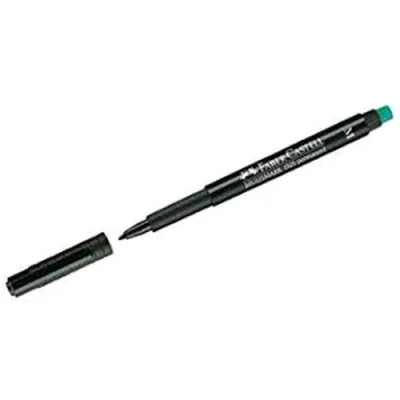 Faber Castell Multimark Marcatore Permanente Nero Punta Conica 1 mm Conf 10 Pz.