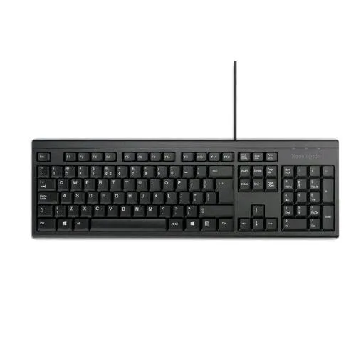 Kensington KB100 Eq Tastiera Standard con Cavo Layout Italiano Nero