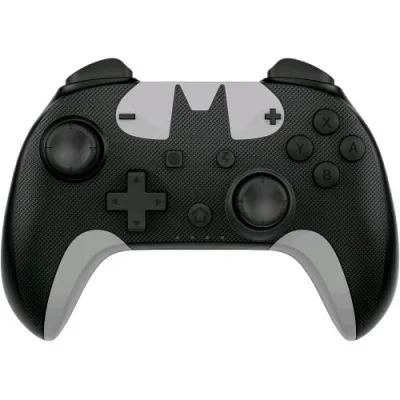 Dragonshock Poptop Compact BT Batman Controller Bluetooth Wireless Compatto Compatibile con Nintendo Switch - Switch Lite - Switch OLED Nero