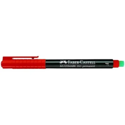 Faber Castell Multimark Marcatore Permanente Punta Conica 0.4 mm Rosso Conf 10 Pz.