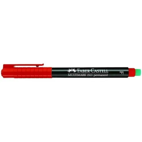 Faber Castell Multimark Marcatore Permanente Punta Conica 0.4 mm Rosso Conf 10 Pz.