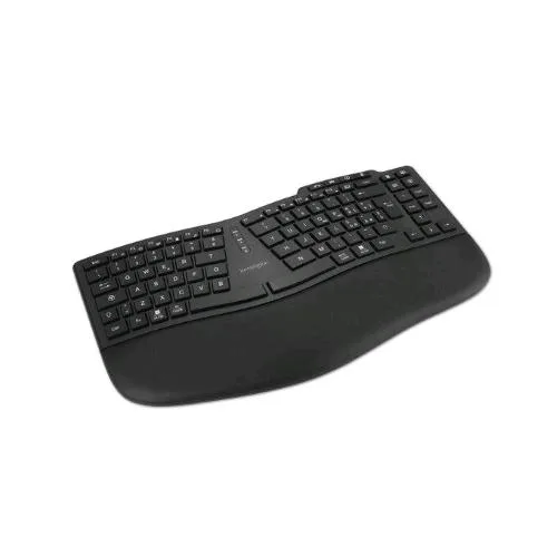 Kensington KB675 Pro Fit Ergo Tastiera Ergonomica Wireless Dual Mode RF 2.4GHz + Bluetooth + USB Layout Italiano Qwerty Nero