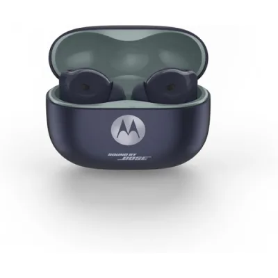 Motorola Moto Buds Plus 2 Sound BY Bose Auricolari Wireless Bluetooth ANC in-Ear Musica e Chiamate Crystal Talk ai IP54 40 Ore Autonomia Silhouette