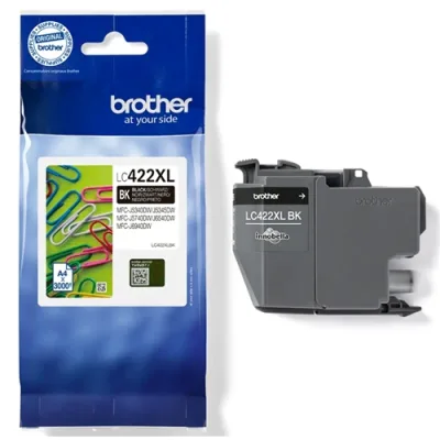 Brother LC422XLBK Cartuccia Inkjet Black XL per MFCJ5340DW MFCJ5740DW MFCJ6540DW MFCJ6940DW 3.000 Pagine