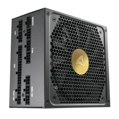 Sharkoon Rebel P30 Gold Alimentatore 1000W ATX 3.0 Cavi Modulari Raffreddamento Attivo Black