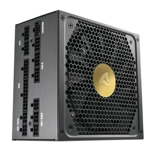 Sharkoon Rebel P30 Gold Alimentatore 1000W ATX 3.0 Cavi Modulari Raffreddamento Attivo Black