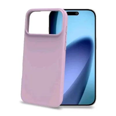 Celly Apple iPHONE 17 Pro Max Cover in Morbido Tpu con Finitura Soft Touch Rosa